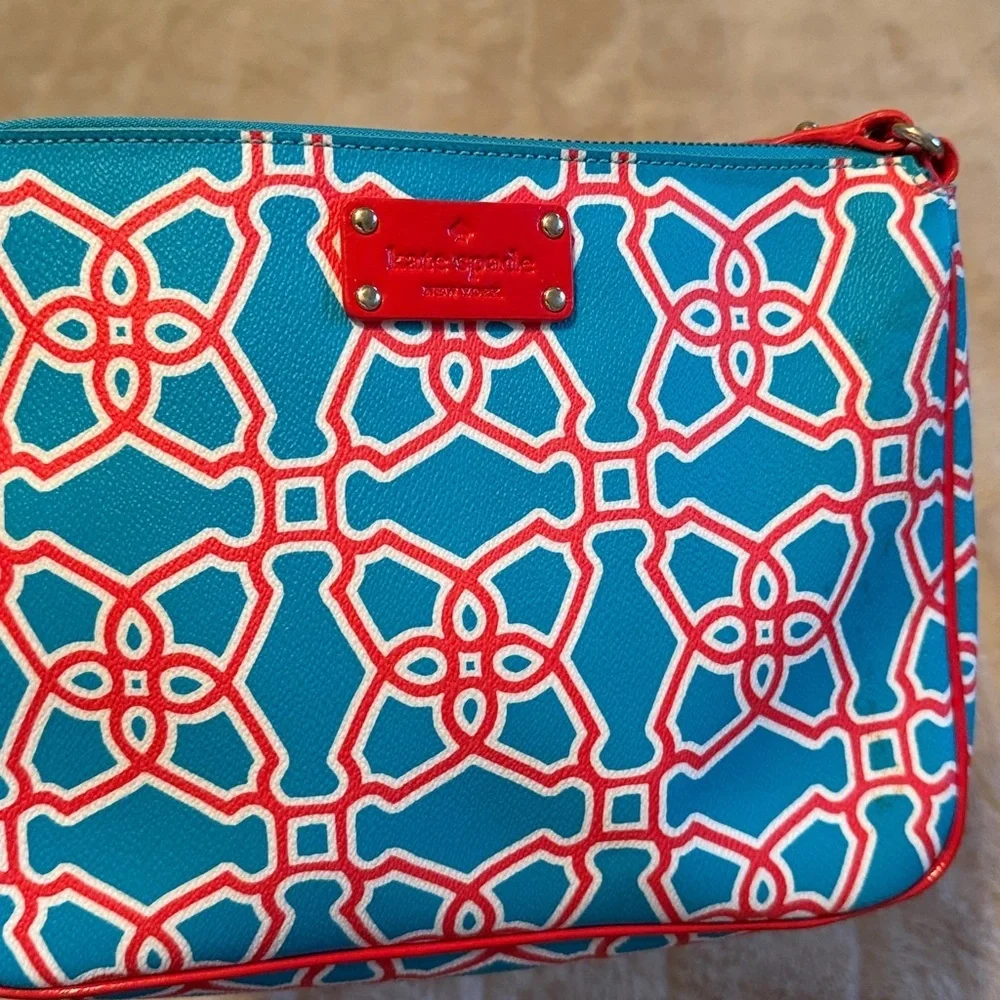 Kate Spade Imani Moroccan Leather bag Crossbody Women's Multicolored Red Blue